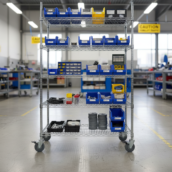 Premium Mobile Swivel Castors with High Load Capacity - Front view