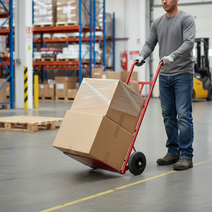 Heavy Duty Solid Wheel Sack Truck with 150kg Load Capacity - Front view