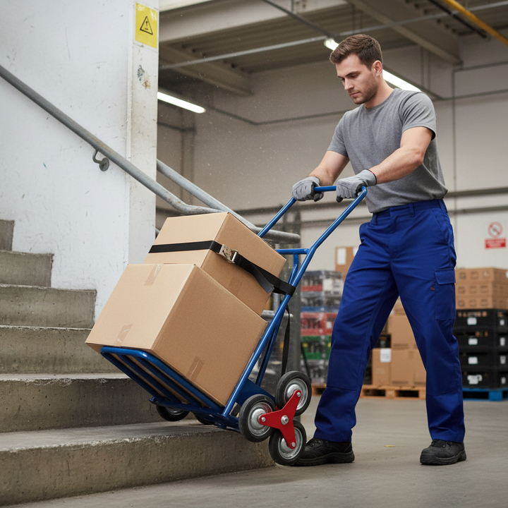 Heavy Duty Stairclimber Sack Truck - 120kg Load Capacity - Front view
