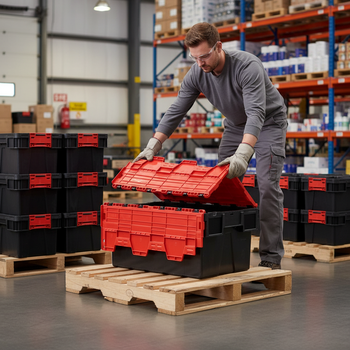 Durable Heavy Duty Tote Boxes - 3 Sizes Available