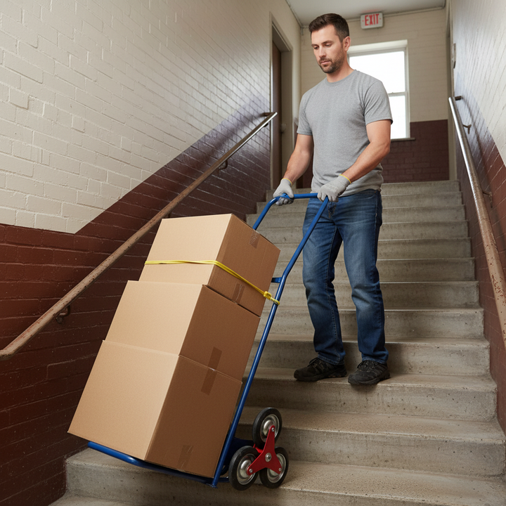 Heavy Duty Stairclimber Sack Truck - 120kg Load Capacity - Side view