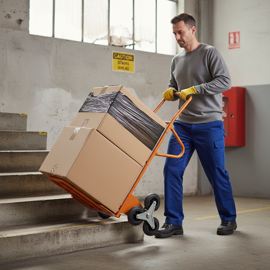 Heavy Duty Stairclimber Sack Truck with 200kg Load Capacity - Front view