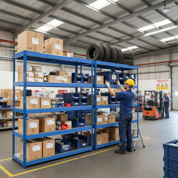 Premium Industrial Shelving - 2440mm High - 400kg Capacity - Steel - Blue