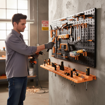 Premium Wall Mounted Tool Rack and Organiser for Garages and Sheds