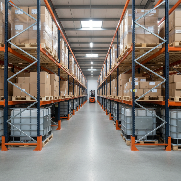 Open Timber Decking for Pallet Racking - Heavy Duty Storage Solution - Front view