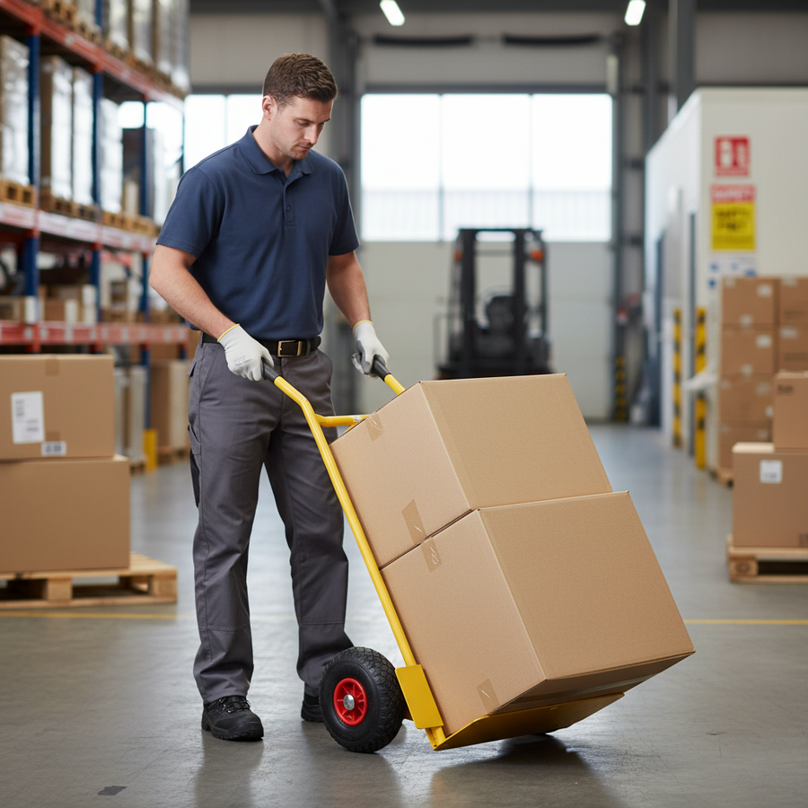 Heavy Duty Solid Toe Sack Truck with 200kg Capacity - Front view