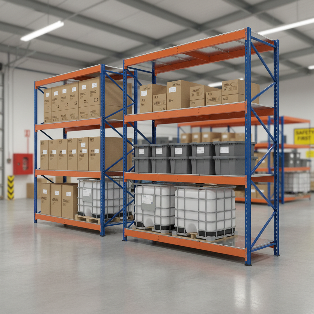 Heavy Duty Industrial Steel Shelving - 1980mm High - 800kg Capacity - Front view
