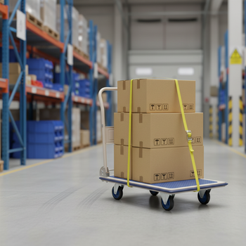 Heavy Duty Folding Platform Trolley with 300kg Load Capacity