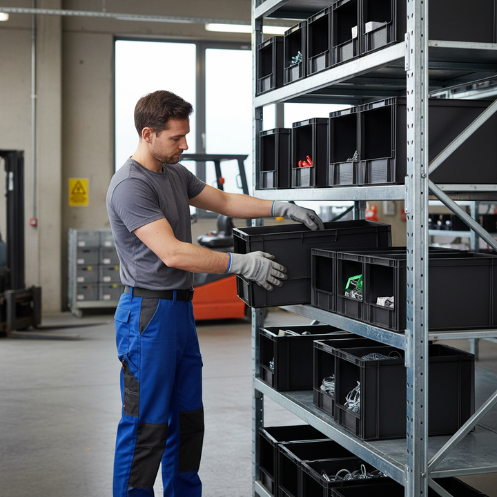 Open Front Euro Containers - Durable and Robust for Storage - Front view