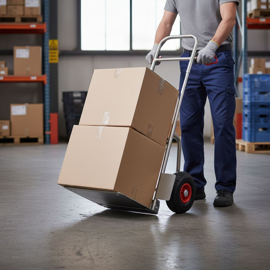 Premium Telescopic Folding Sack Truck - 50kg Capacity - Front view