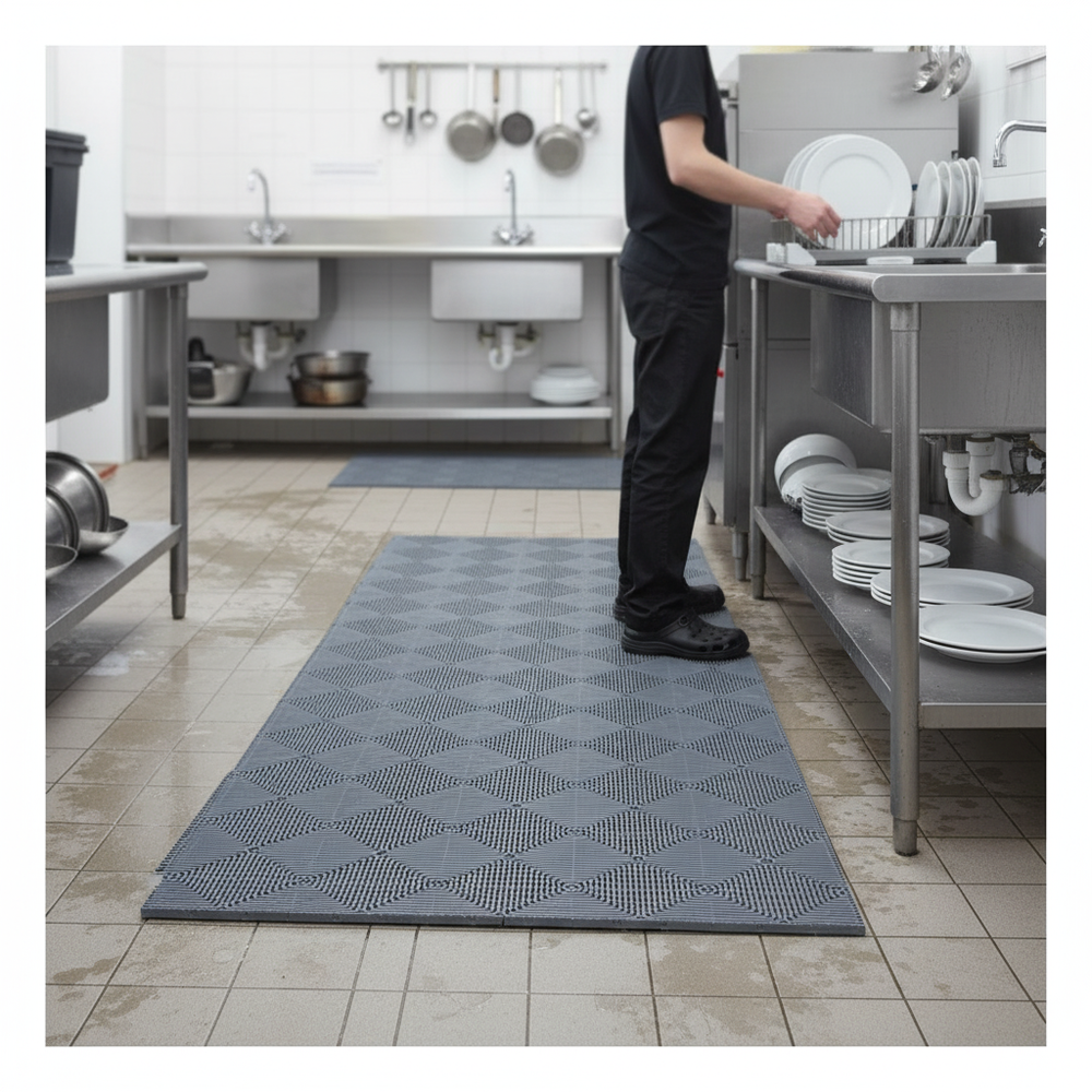 High-Performance Wet Area Mat Kits for Safety and Durability - Side view