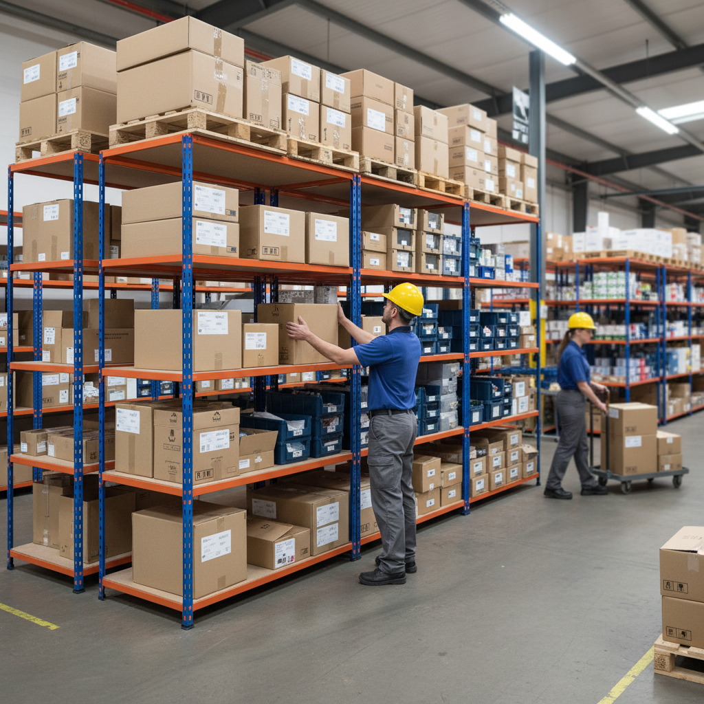 Premium Industrial Shelving - 2440mm High - 200kg Capacity - Chipboard - Side view