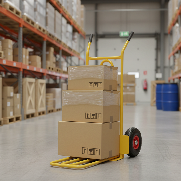 Heavy Duty Folding and Fixed Toe Sack Truck - 200kg Load Capacity - Front view