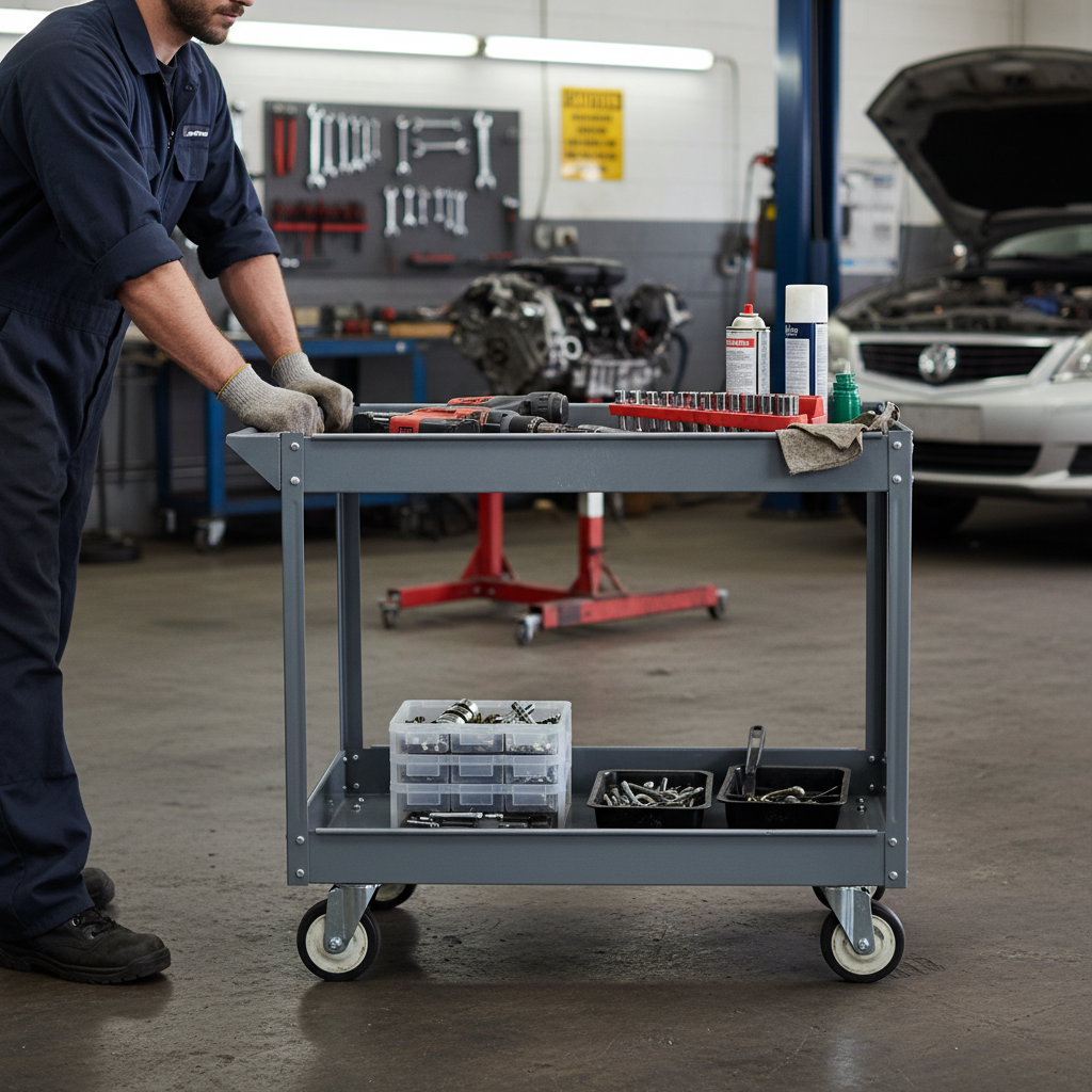 Heavy Duty Workshop Trolleys with 250kg Load Capacity - Front view