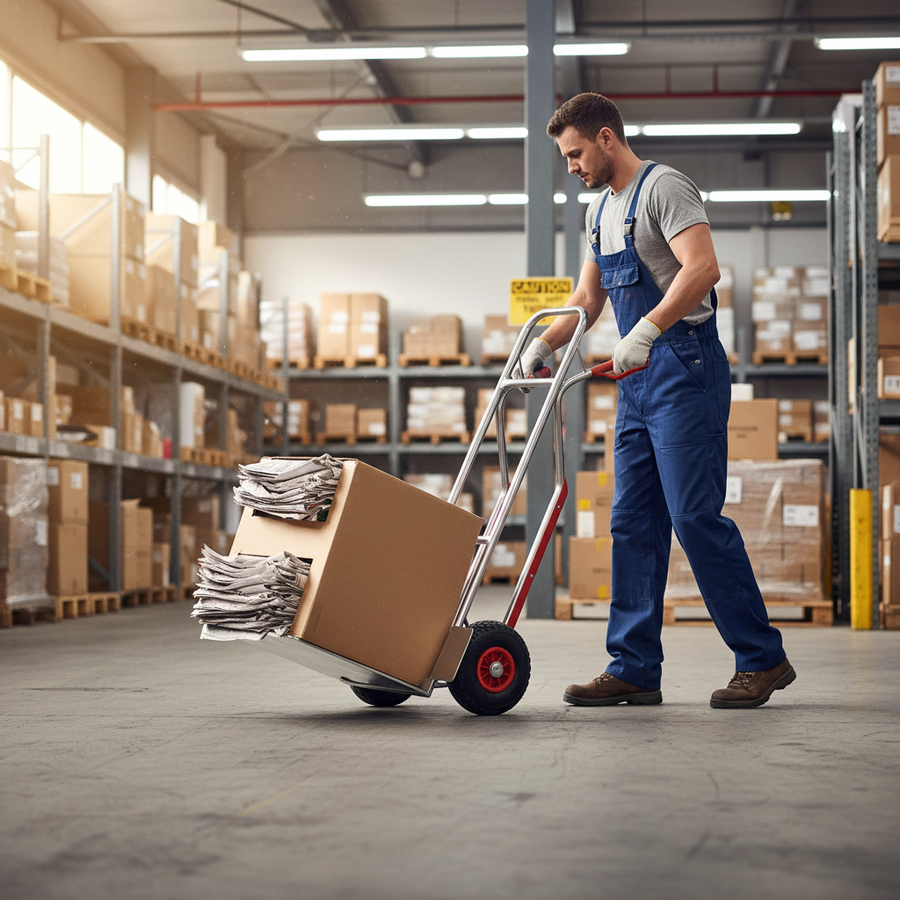 Heavy Duty Aluminium Dual Handle Sack Truck - 150kg Capacity - Front view
