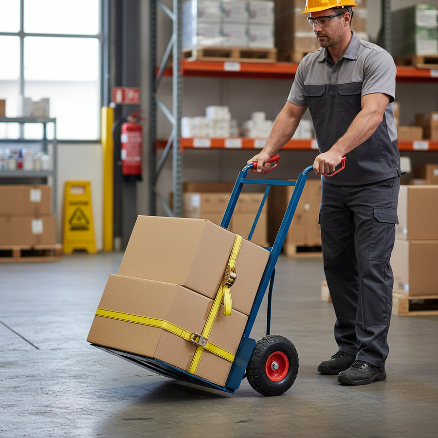 Heavy Duty Sack Truck with 300kg Load Capacity - Front view