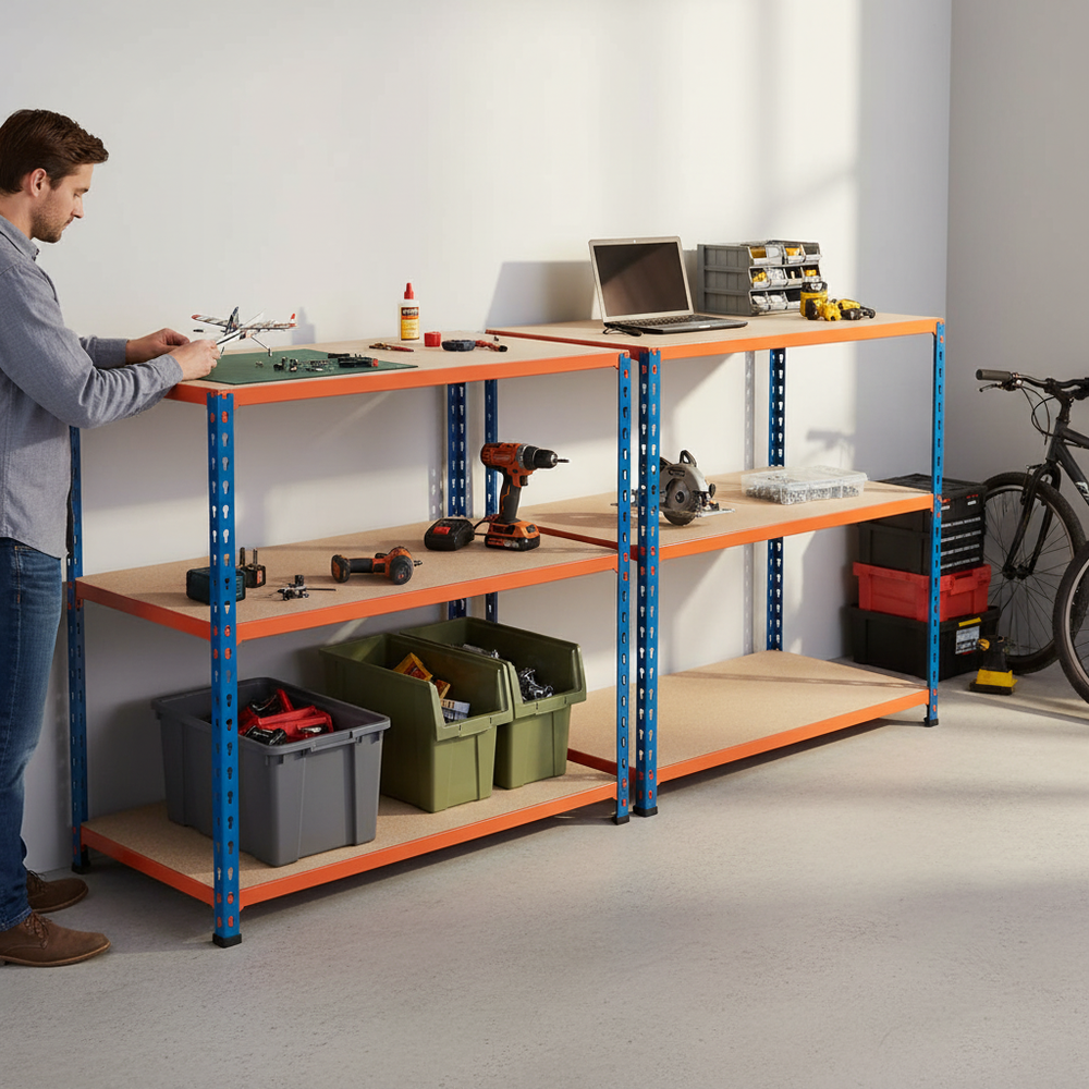 Professional Heavy Duty Workbenches - 915mm High - 340kg Capacity - Side view