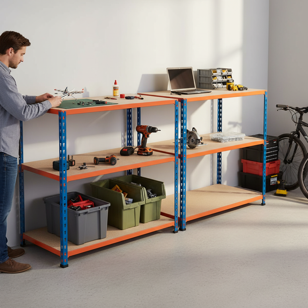 Professional Heavy Duty Workbenches - 915mm High - 340kg Capacity - Side view