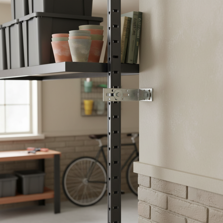 Premium Adjustable Wall Fixing Kit for Secure Shelving - Front view