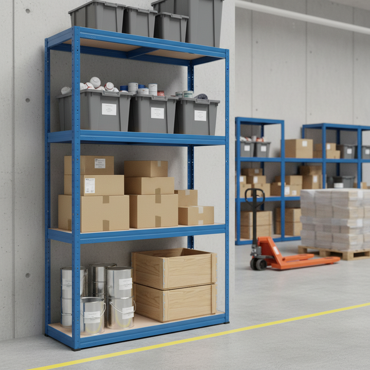 Premium Industrial Shelving Unit - 1600mm High - Holds 200/280kg - Front view