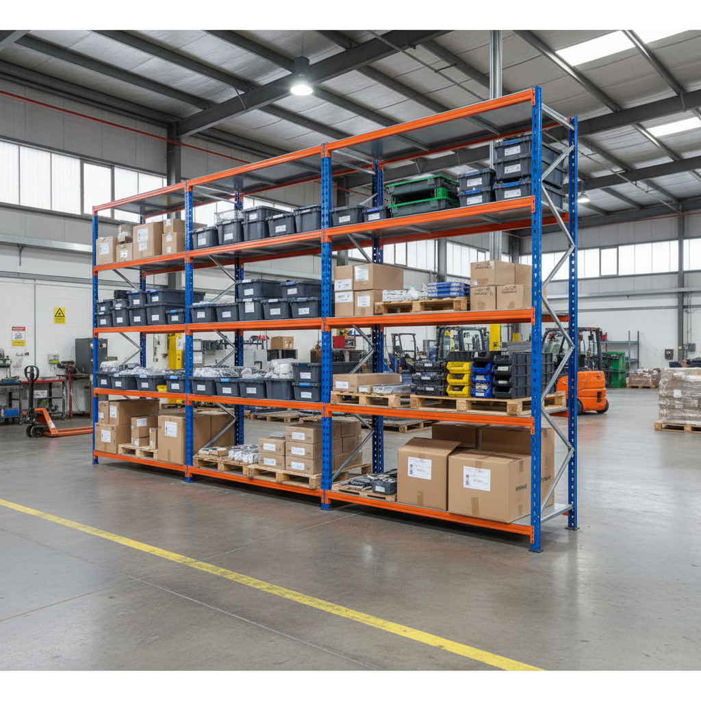 Heavy Duty Industrial Shelving - 2440mm High - 340kg Capacity - Steel - Front view