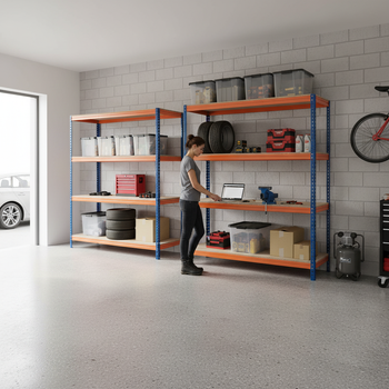 Premium Industrial Shelving & Workbench Bundle - 1800mm High & 1600mm Wide