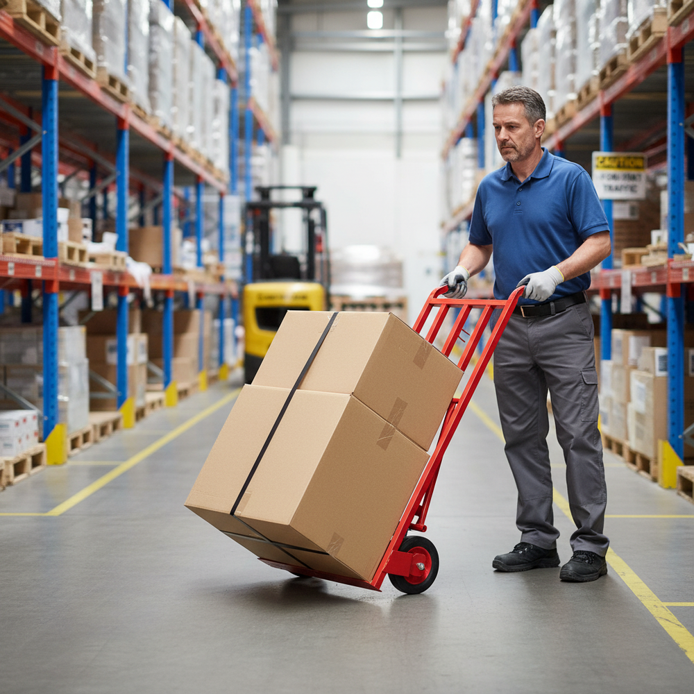 Premium 3 in 1 Sack Truck - 300kg Load Capacity - Side view